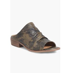 Sofft Neetta Platino Slide Sandals Olive Camo Leather Upper Women’s Size 7:5